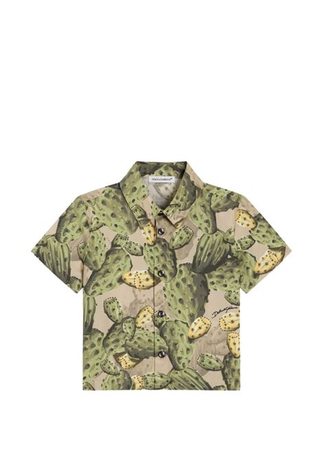 Camicia con stampa DOLCE & GABBANA KIDS | L14S79 HS5UIHA5XN